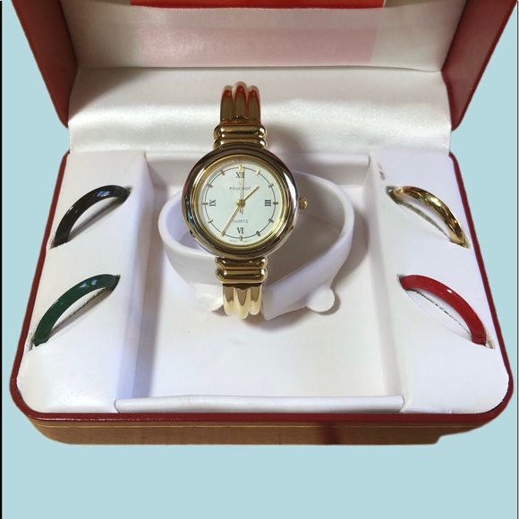 Peugeot Women's Bangle Interchangeable Watch Set - Picture 2 of 14